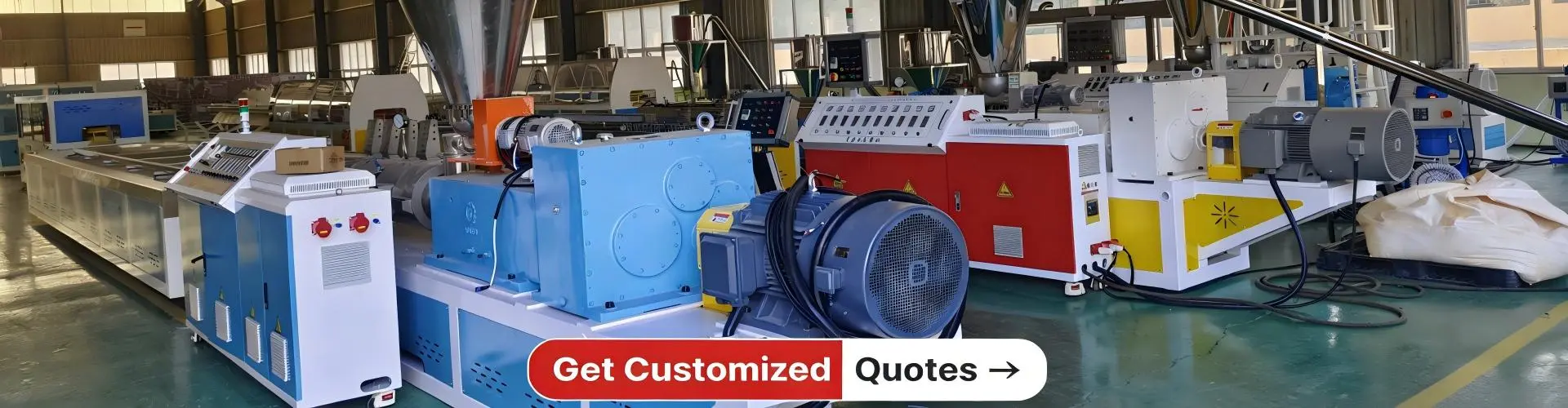 Macchina per estrusione di legno e plastica WPC