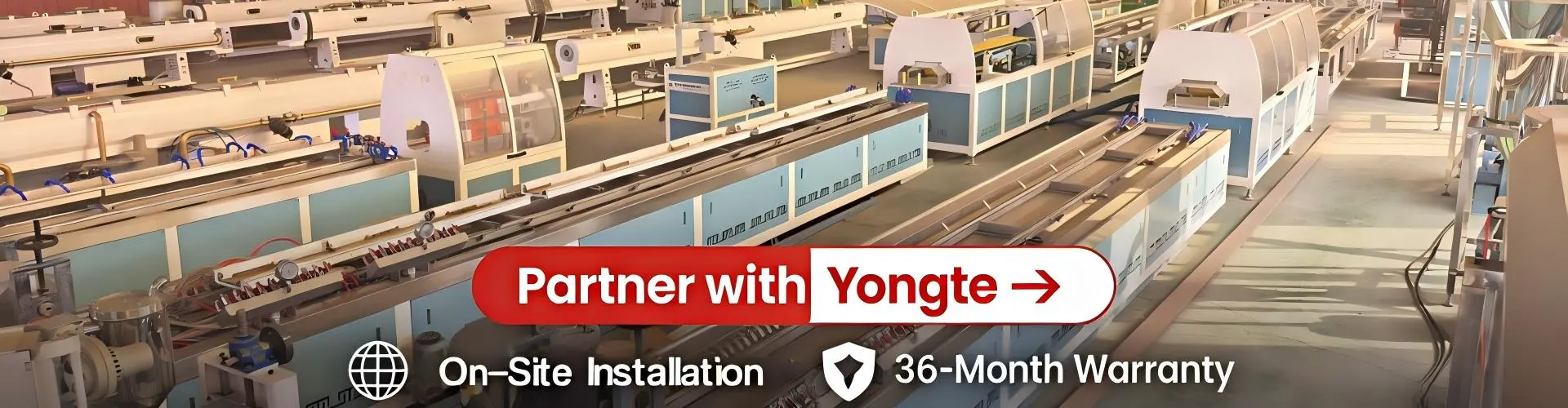 Macchina per estrusione di profili in plastica