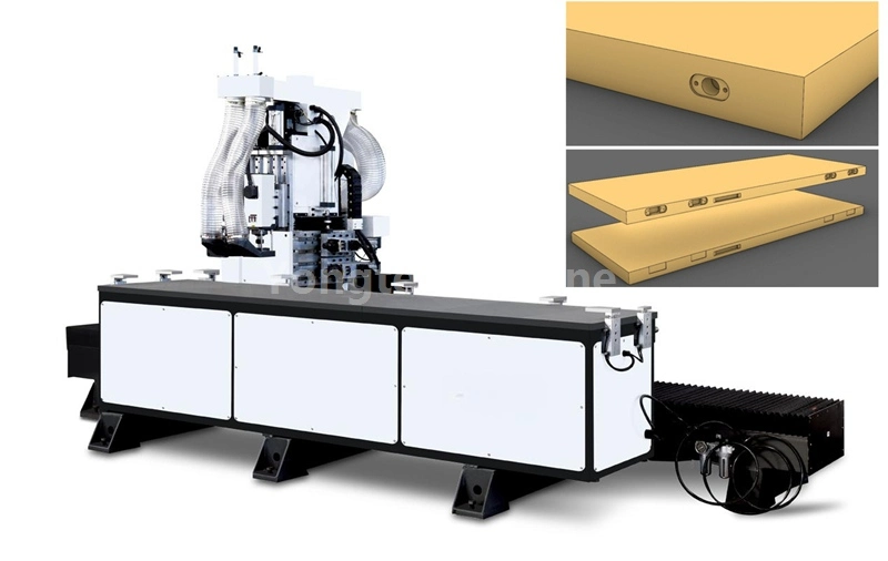 Perforatrice automatica per fori per serratura porta WPC