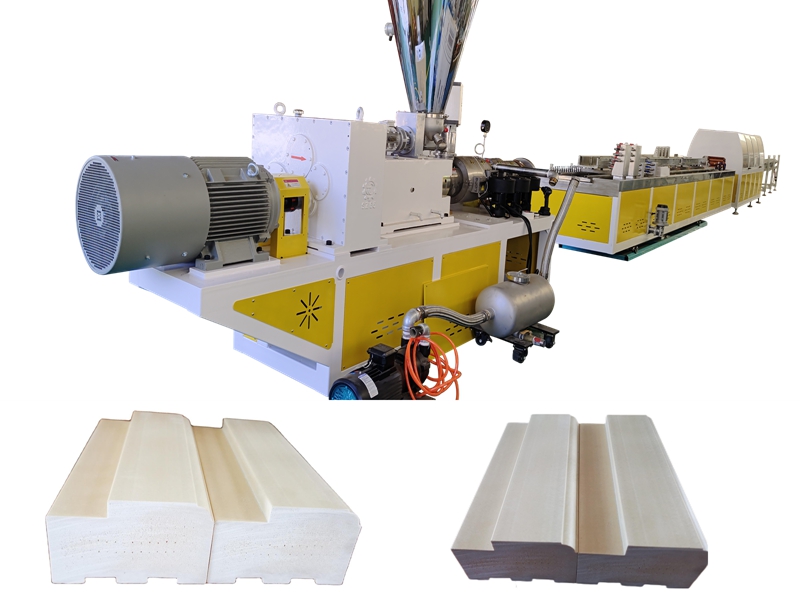 PVC WPC Solid Door Frame di produzione di estrusione della linea di estrusione