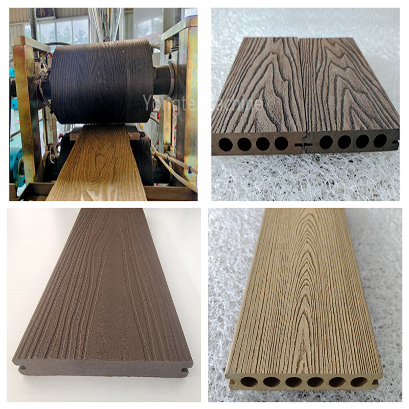 Le piastrelle del pavimento WPC stanno guadagnando popolarità e le linee di produzione di profili in plastica in legno di Yongte sono al centro degli investitori.