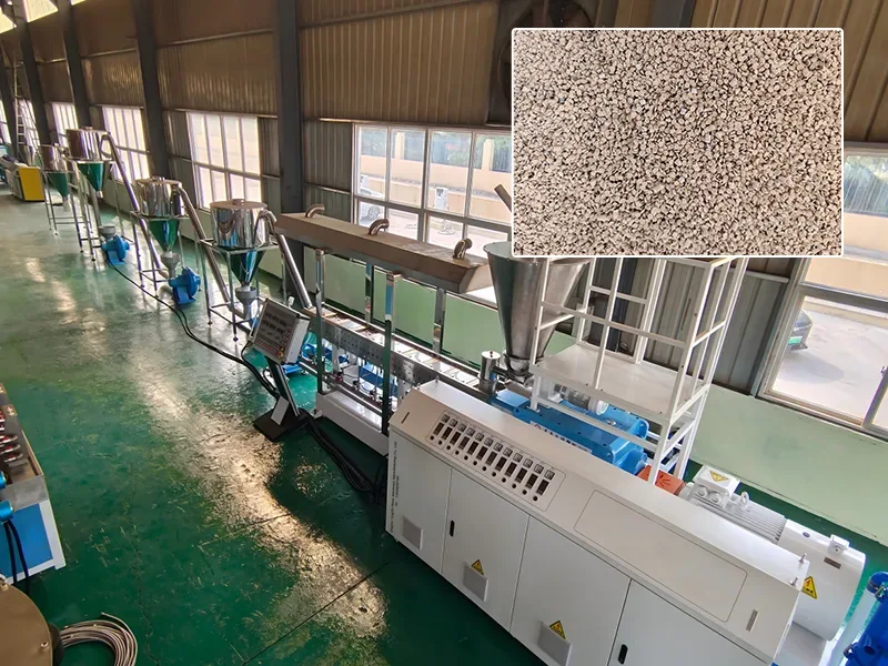plastic and clothes fiber composite granulator