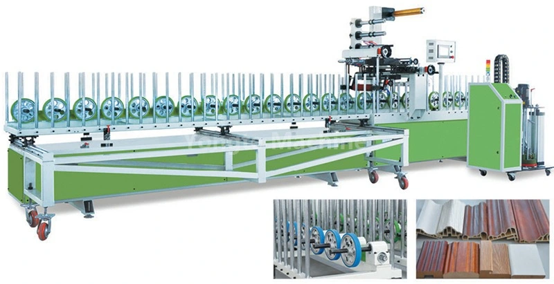 Macchina per laminazione PUR del telaio della porta WPC